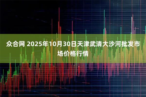 众合网 2025年10月30日天津武清大沙河批发市场价格行情